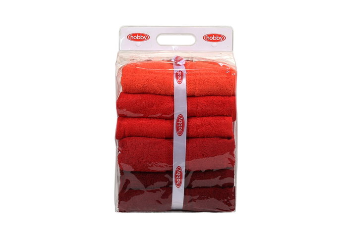Aucune Juego de 4 toallas de baño - 70 x 140 cm - Naranja Aucune Juego de 4 toallas de baño - 70 x 140 cm - Naranja